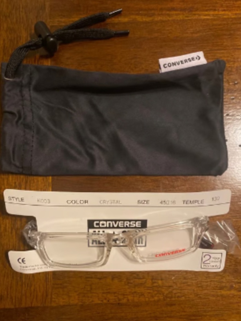 New converse clear glasses
